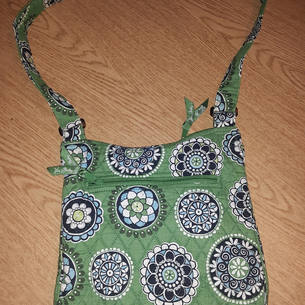 Vera Bradley crossbody bag (green cupcakes)